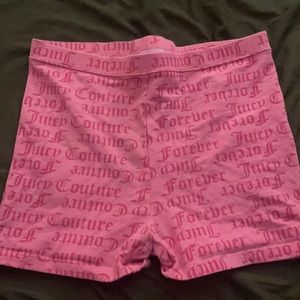 Juicy x forever 21 biker shorts